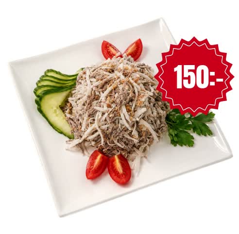Tashkent sallad, priset visas i bilden